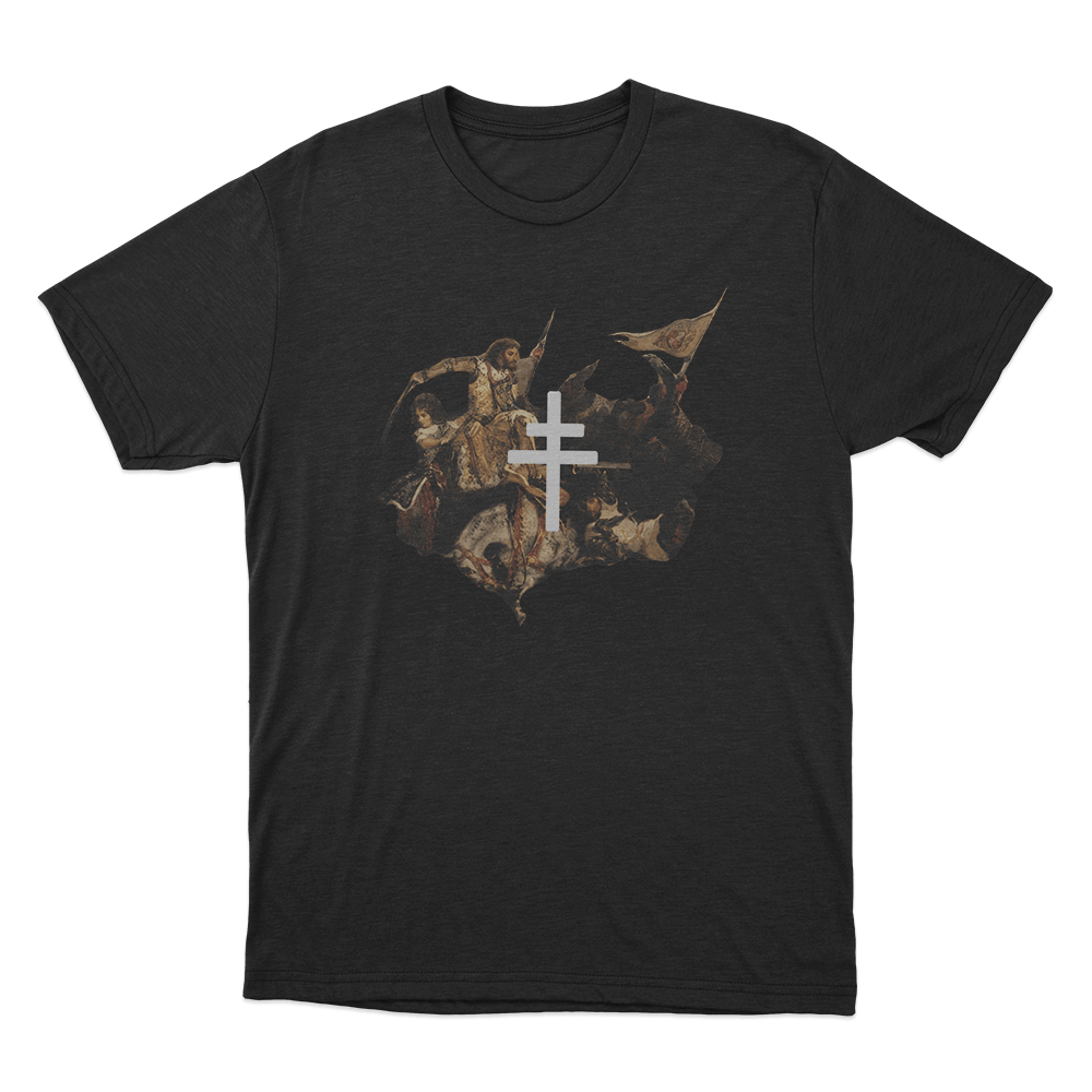 Battle Art Cross Unisex T Shirt Black Battle Art Cross Unisex T Shirt Black