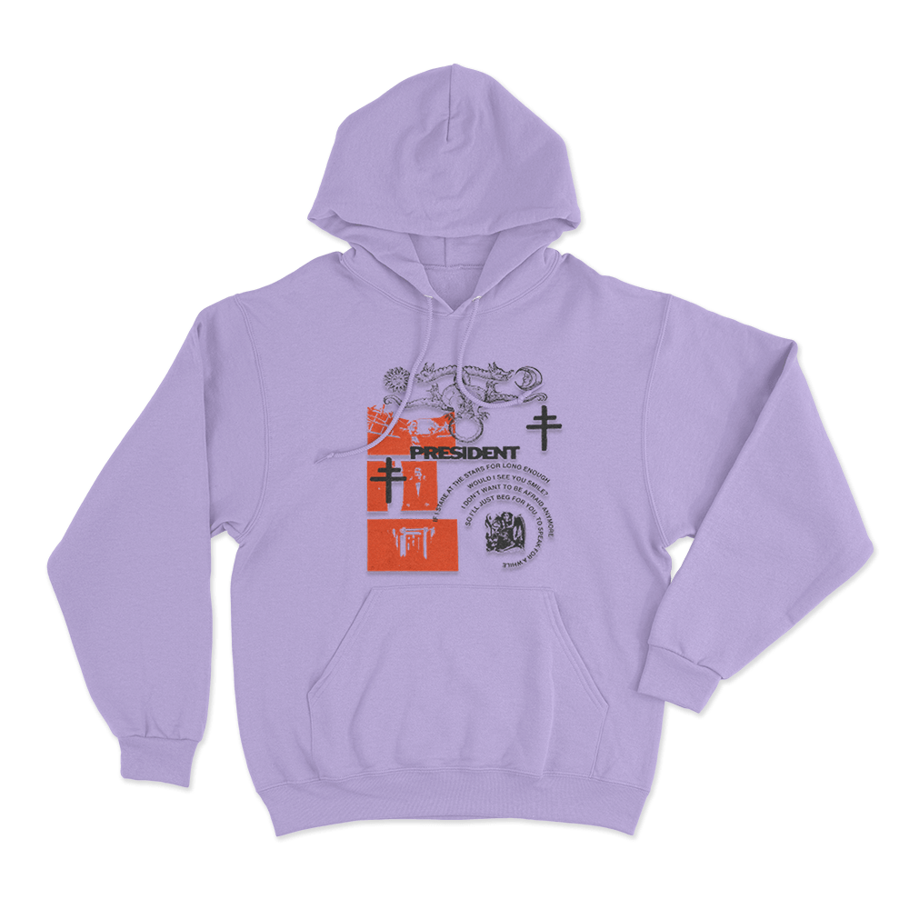 President Dionysus Spiral Lyrics Unisex Hoodie Purple President Dionysus Spiral Lyrics Unisex Hoodie Purple